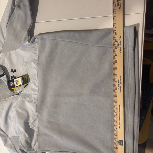NWT Under‎ Armour Mens Pullover Gray Long Sleeve Quarter Zip Activewear Top - M - Picture 5 of 7